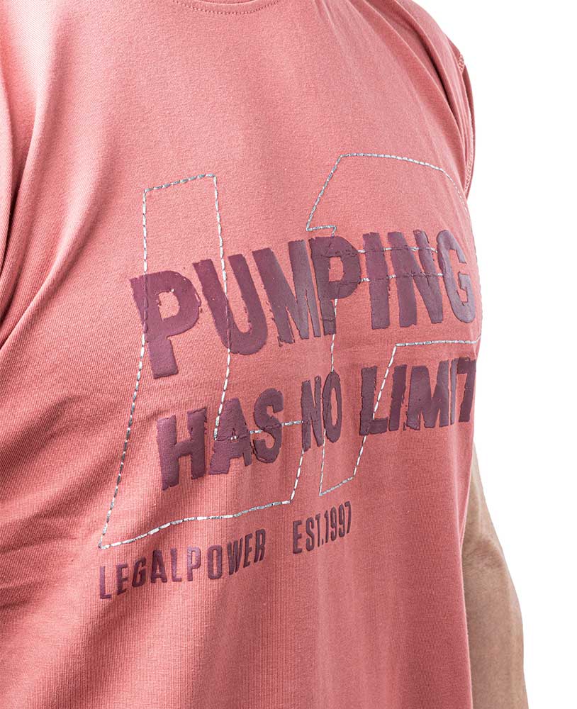 T-Shirt Pumping has no Limit Single - Jersey - LEGAL POWER - MOON Fitness