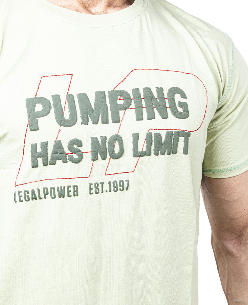 T-Shirt Pumping has no Limit Single - Jersey - LEGAL POWER - MOON Fitness