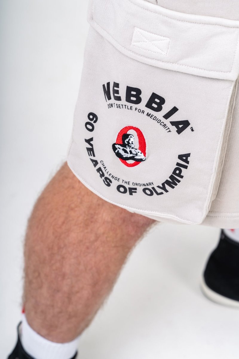 Washed Loose Fit Cargo Shorts LEGACY 787 - NEBBIA - MOON Fitness