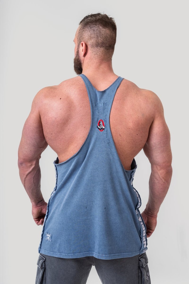 Washed Muscle Back Stringer GOLDEN AGE 791 - NEBBIA - MOON Fitness