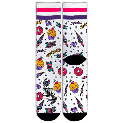 CUPCAKE - AMERICAN SOCKS - MOON Fitness