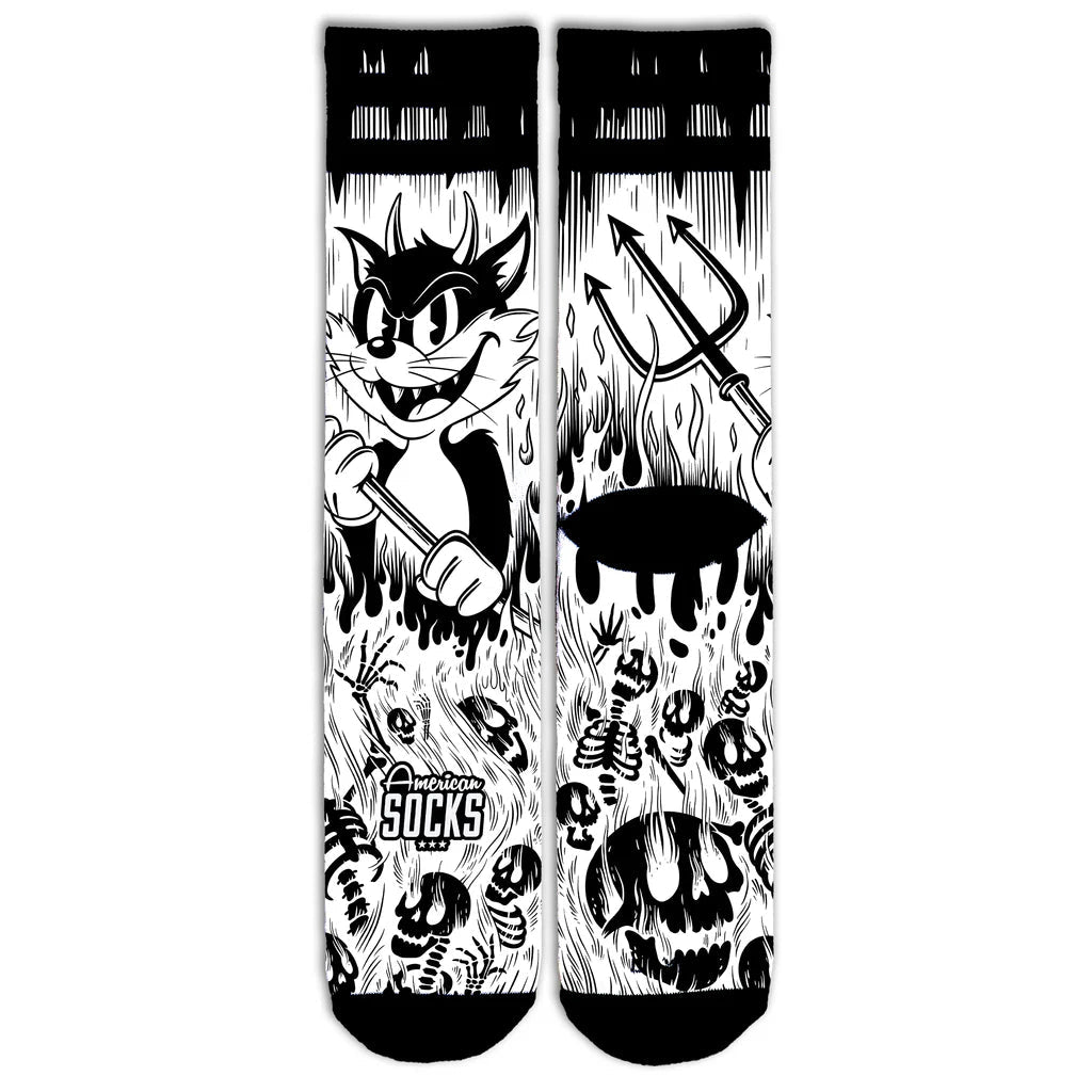 EVIL CAT - AMERICAN SOCKS - MOON Fitness