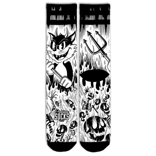 EVIL CAT - AMERICAN SOCKS - MOON Fitness