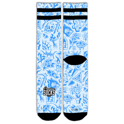 FREAKED - AMERICAN SOCKS - MOON Fitness