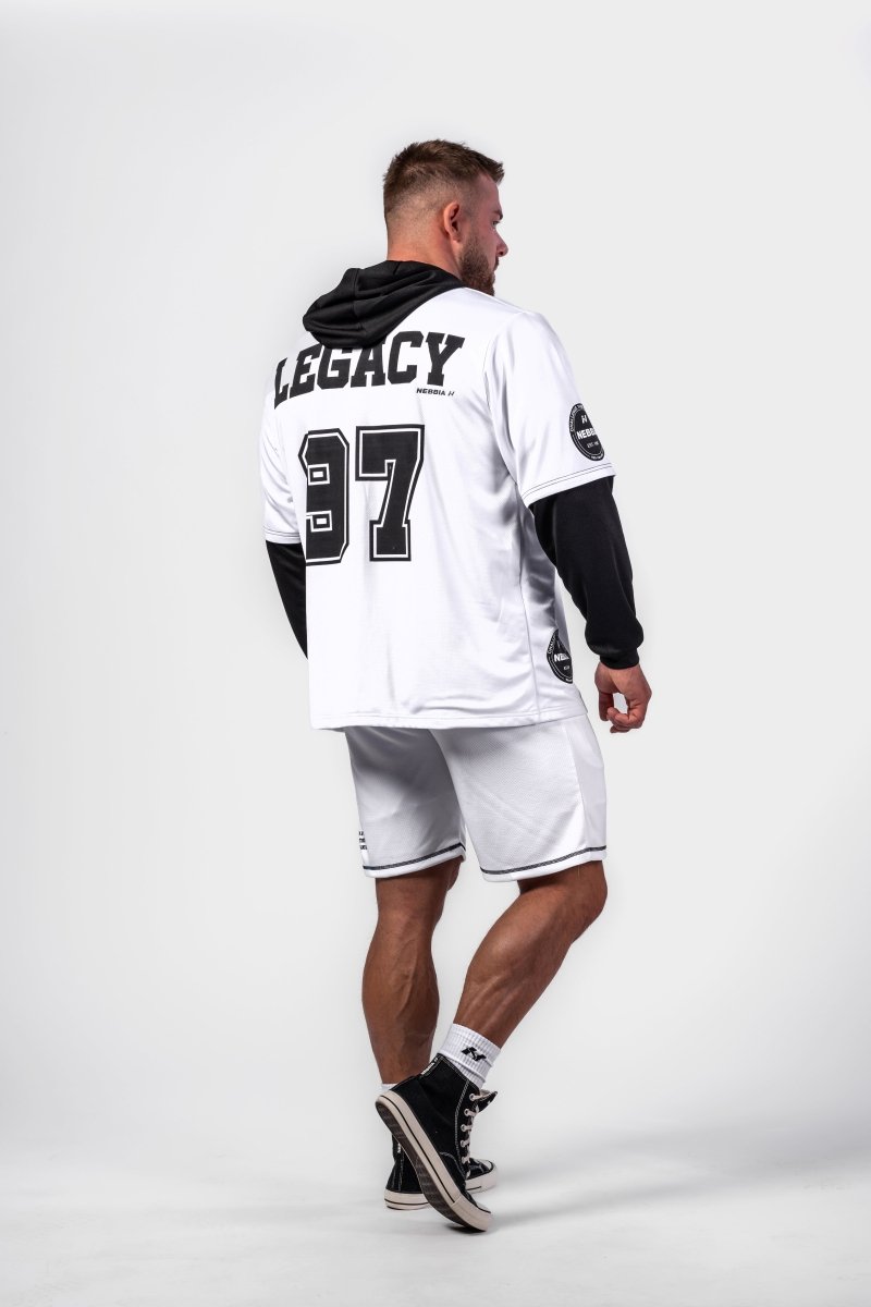 Hooded T-shirt PLAY BIG 376 - NEBBIA - MOON Fitness