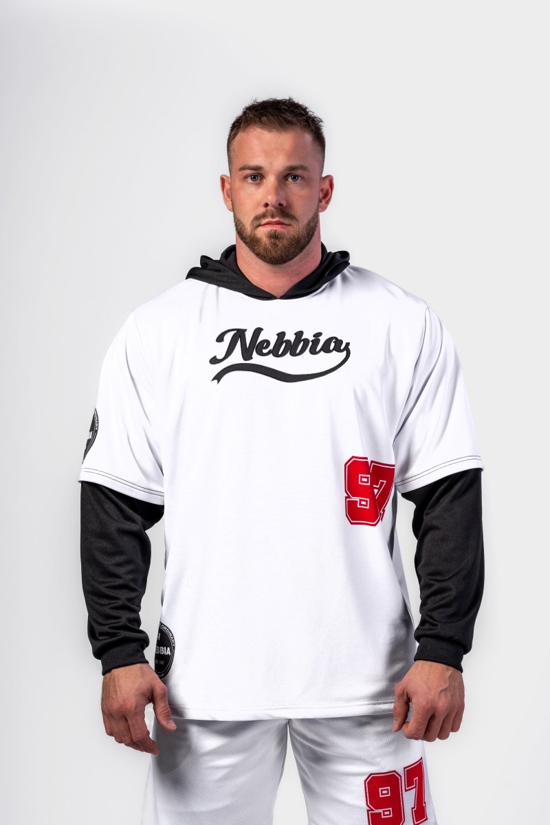 Hooded T-shirt PLAY BIG 376 - NEBBIA - MOON Fitness