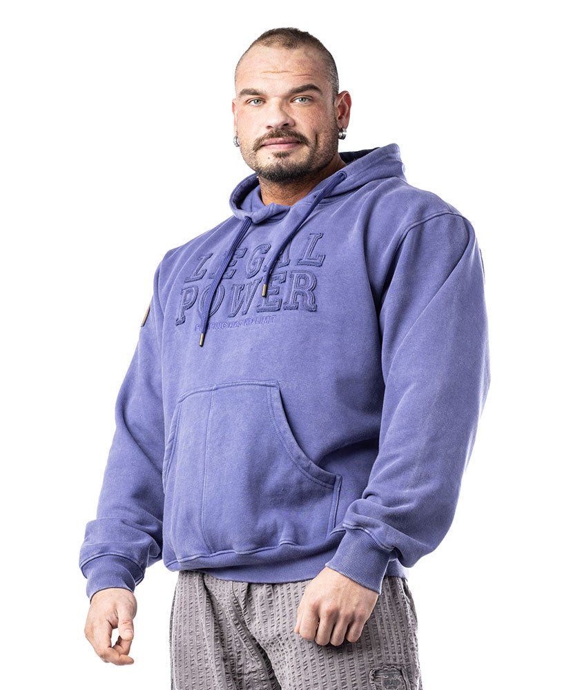 Hoodie Legal Power Stonewashed brushed inside Ottomix - LEGAL POWER - MOON Fitness