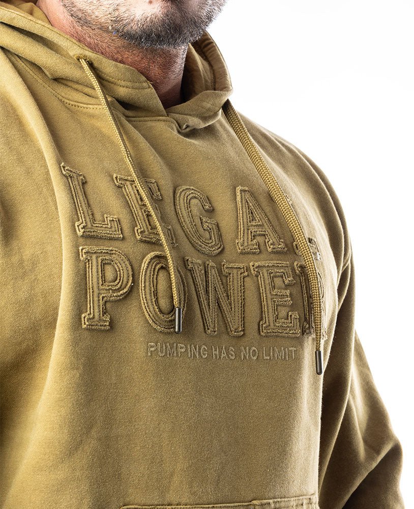Hoodie Legal Power Stonewashed brushed inside Ottomix - LEGAL POWER - MOON Fitness