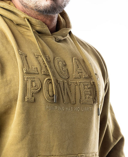Hoodie Legal Power Stonewashed brushed inside Ottomix - LEGAL POWER - MOON Fitness