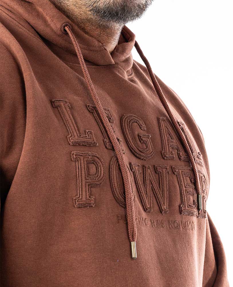 Hoodie Legal Power Stonewashed brushed inside Ottomix - LEGAL POWER - MOON Fitness