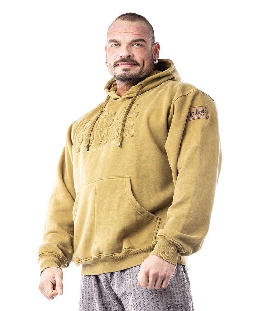 Hoodie Legal Power Stonewashed brushed inside Ottomix - LEGAL POWER - MOON Fitness