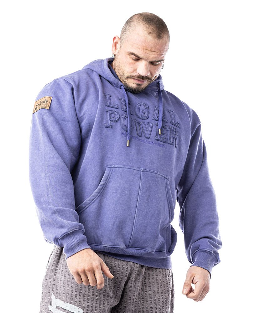 Hoodie Legal Power Stonewashed brushed inside Ottomix - LEGAL POWER - MOON Fitness