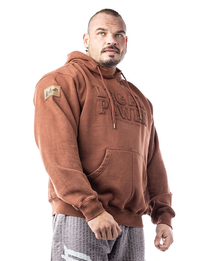 Hoodie Legal Power Stonewashed brushed inside Ottomix - LEGAL POWER - MOON Fitness