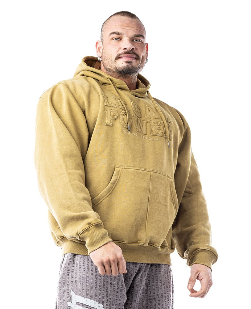 Hoodie Legal Power Stonewashed brushed inside Ottomix - LEGAL POWER - MOON Fitness