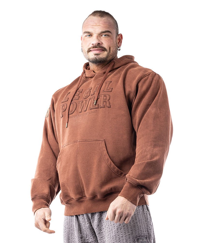 Hoodie Legal Power Stonewashed brushed inside Ottomix - LEGAL POWER - MOON Fitness
