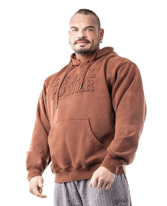 Hoodie Legal Power Stonewashed brushed inside Ottomix - LEGAL POWER - MOON Fitness