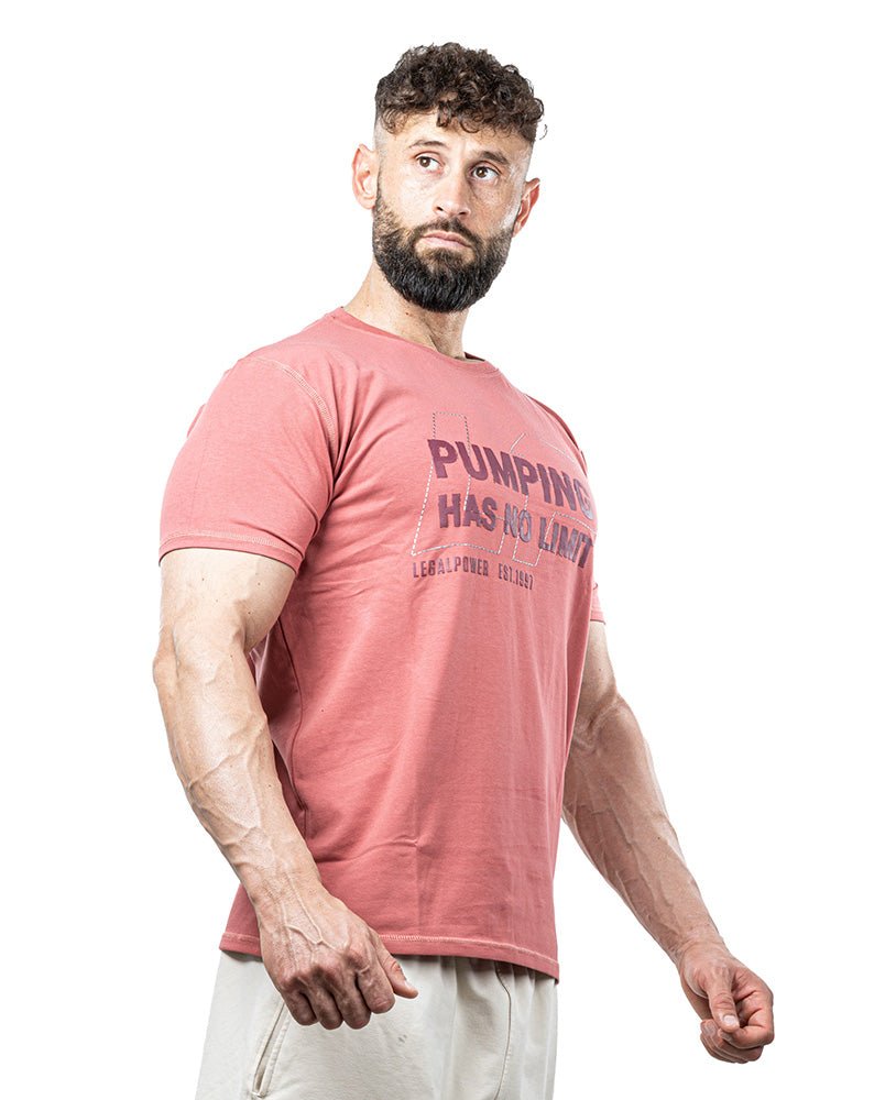 T-Shirt Pumping has no Limit Single - Jersey - LEGAL POWER - MOON Fitness