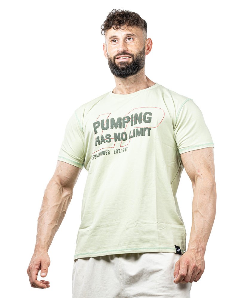T-Shirt Pumping has no Limit Single - Jersey - LEGAL POWER - MOON Fitness