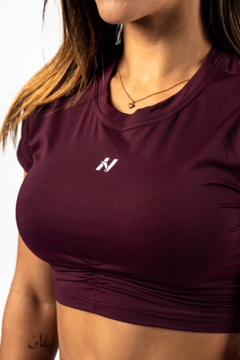 Top corto con schiena scoperta STRONG BEAUTY 430 - NEBBIA - MOON Fitness