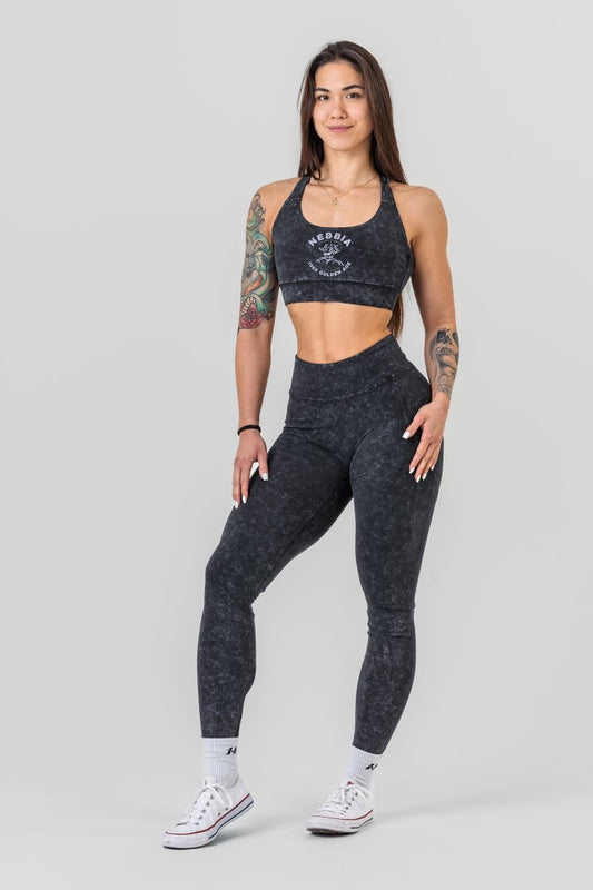 Washed Medium - Support Sports Bra GOLDEN AGE 778 - NEBBIA - MOON Fitness