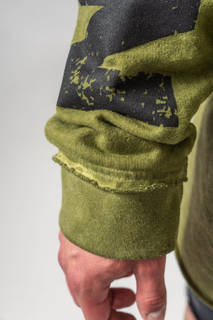 Washed - off Oversized Pullover Hoodie NO BS 371 - NEBBIA - MOON Fitness