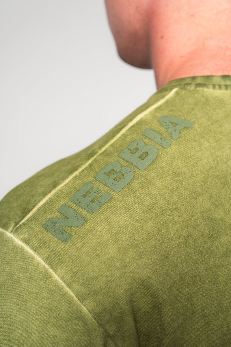 Washed - off Oversized T-shirt HERITAGE 355 - NEBBIA - MOON Fitness