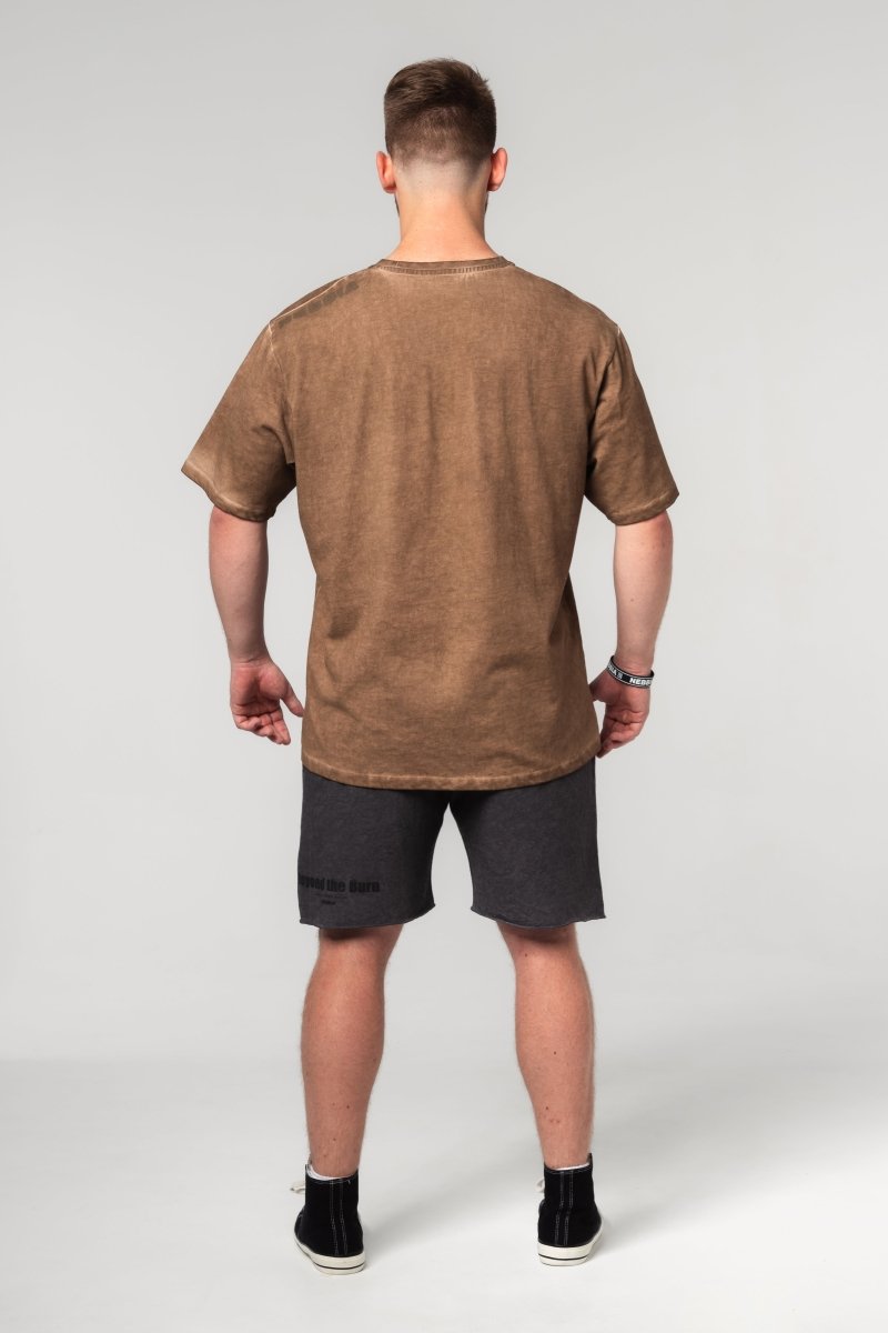 Washed - off Oversized T-shirt HERITAGE 355 - NEBBIA - MOON Fitness