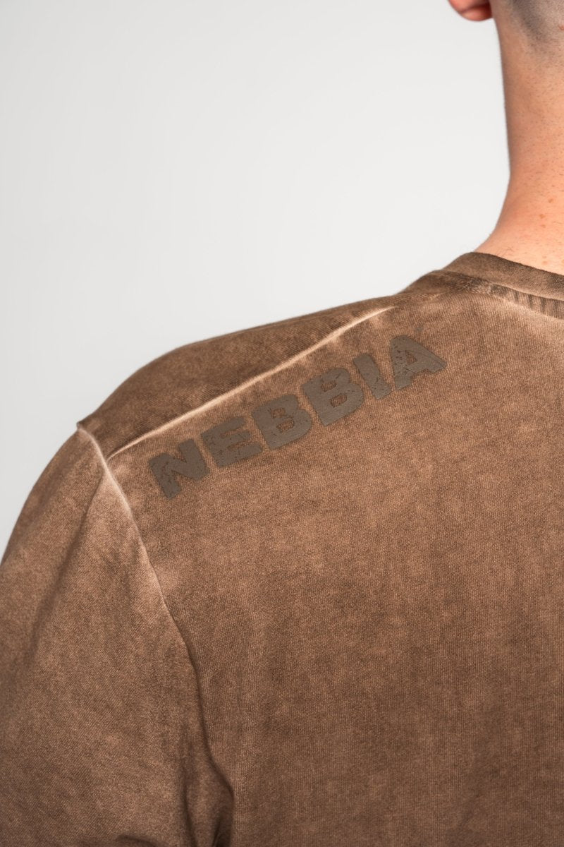 Washed - off Oversized T-shirt HERITAGE 355 - NEBBIA - MOON Fitness