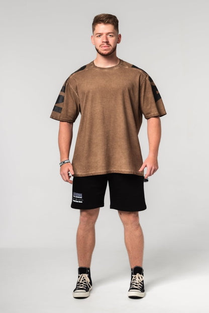Washed - off Oversized T-shirt LIFTING CLUB 368 - NEBBIA - MOON Fitness