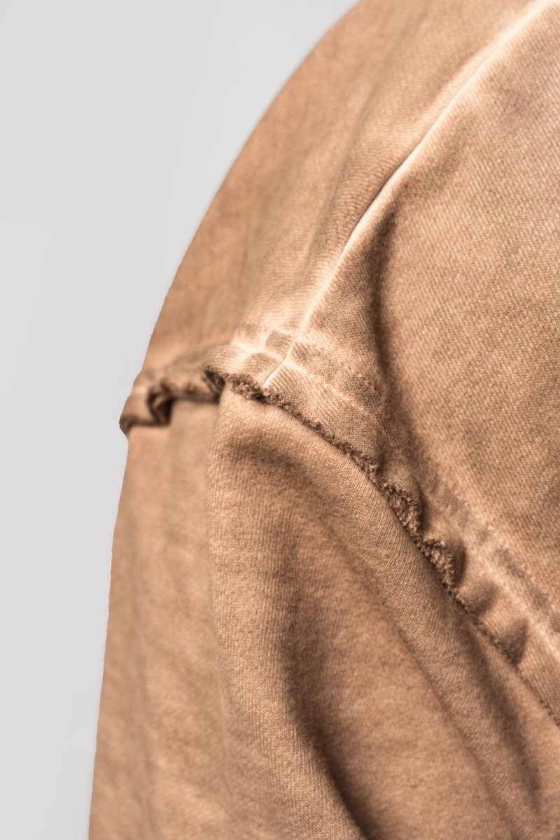 Washed - off Zip Up Hoodie GYM BRO 362 - NEBBIA - MOON Fitness