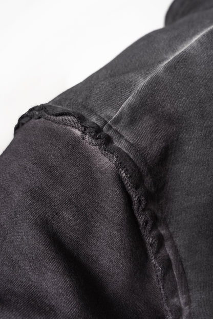 Washed - off Zip Up Hoodie GYM BRO 362 - NEBBIA - MOON Fitness