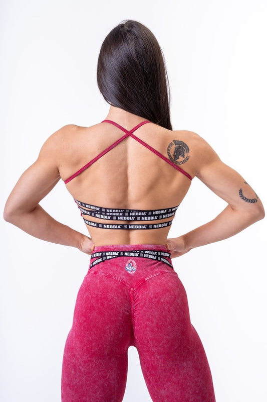 Washed Open Back Sports Bra LEGACY 779 - NEBBIA - MOON Fitness
