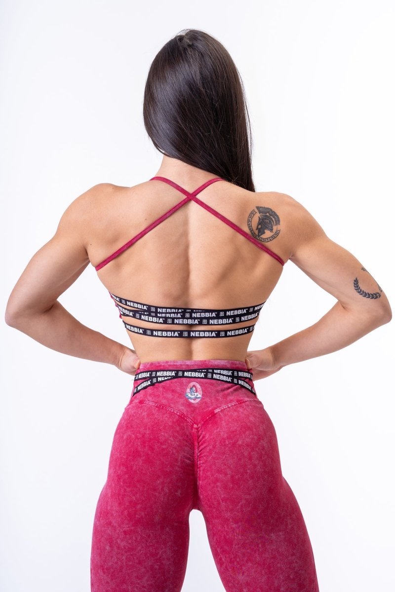 Washed Open Back Sports Bra LEGACY 779 - NEBBIA - MOON Fitness