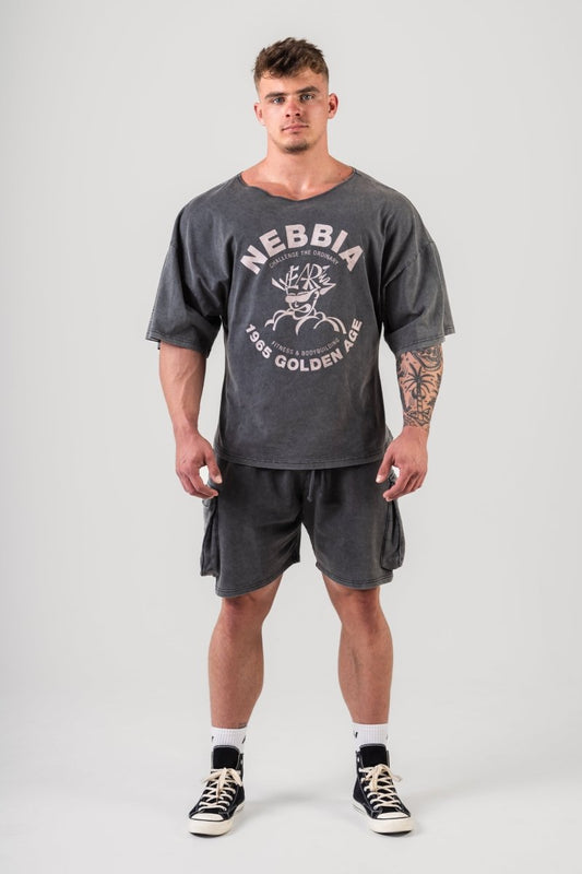 Washed Rag Top GOLDEN AGE 788 - NEBBIA - MOON Fitness