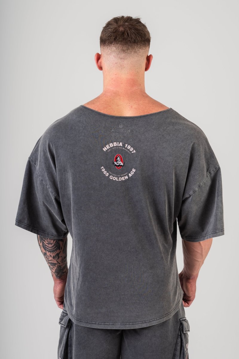 Washed Rag Top GOLDEN AGE 788 - NEBBIA - MOON Fitness