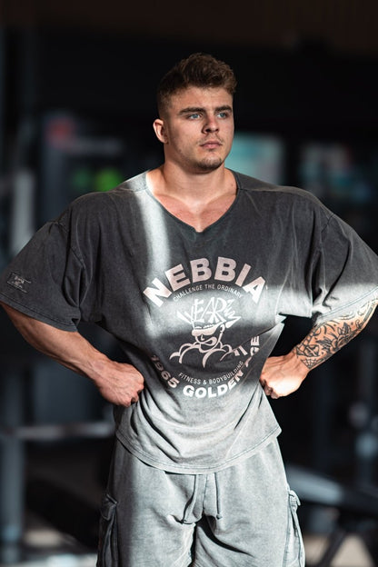 Washed Rag Top GOLDEN AGE 788 - NEBBIA - MOON Fitness