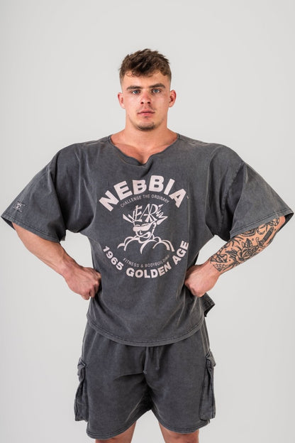 Washed Rag Top GOLDEN AGE 788 - NEBBIA - MOON Fitness