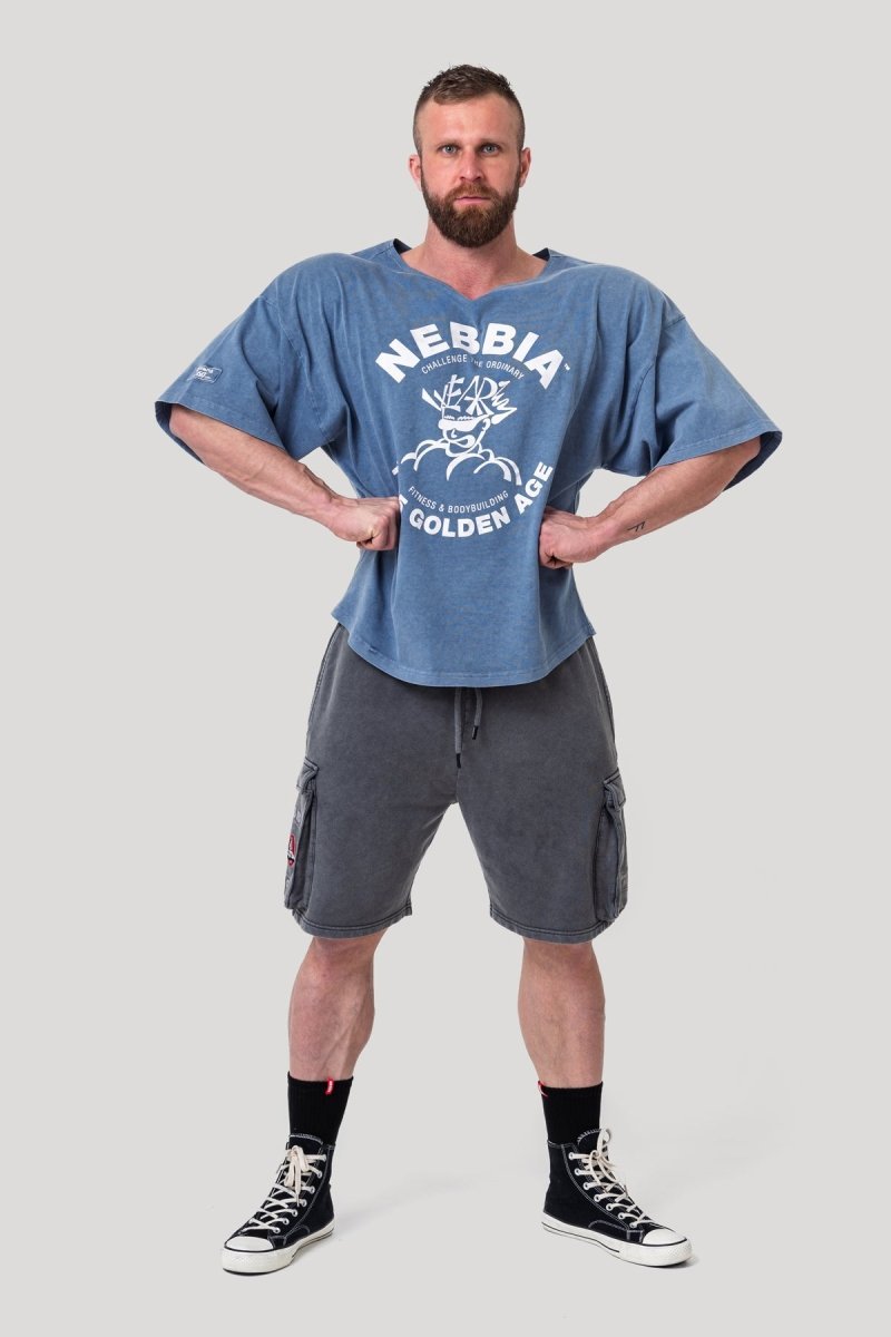 Washed Rag Top GOLDEN AGE 788 - NEBBIA - MOON Fitness