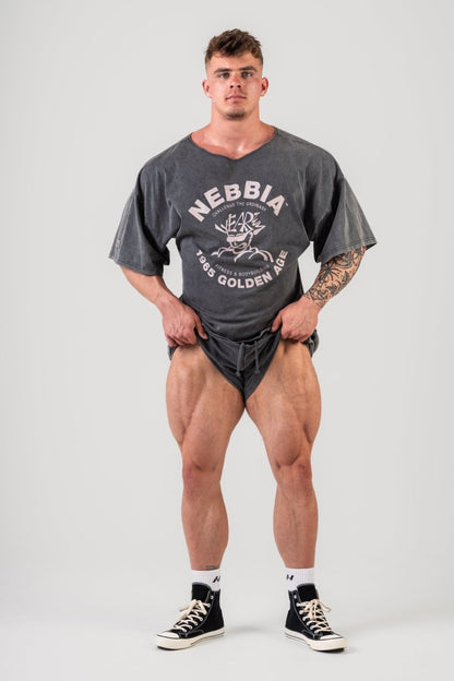 Washed Rag Top GOLDEN AGE 788 - NEBBIA - MOON Fitness