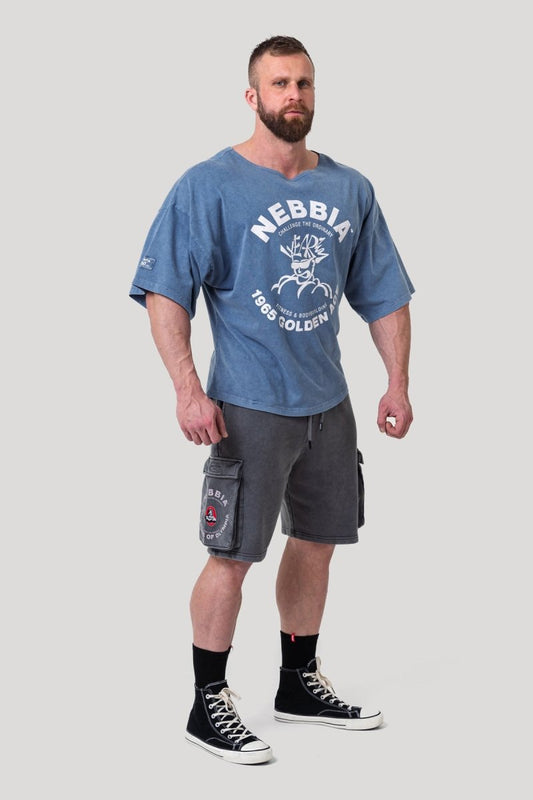Washed Rag Top GOLDEN AGE 788 - NEBBIA - MOON Fitness