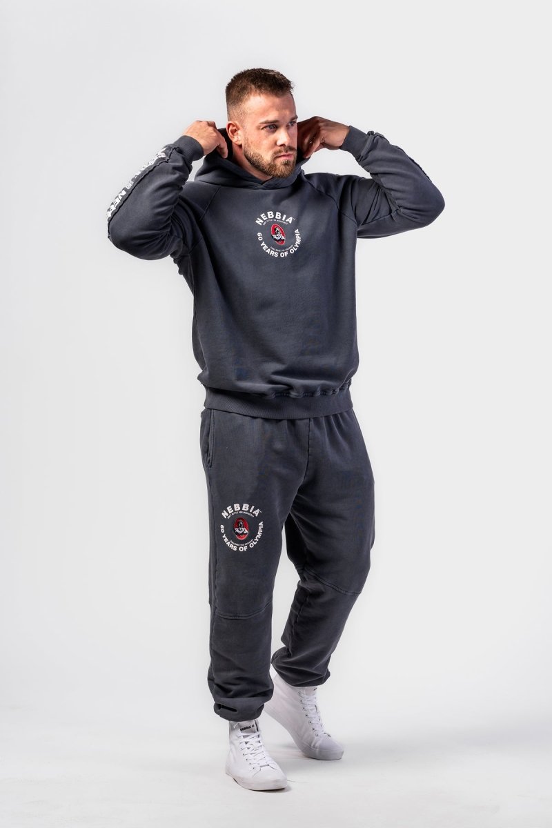 Washed Sweat Joggers LEGEND 795 - NEBBIA - MOON Fitness