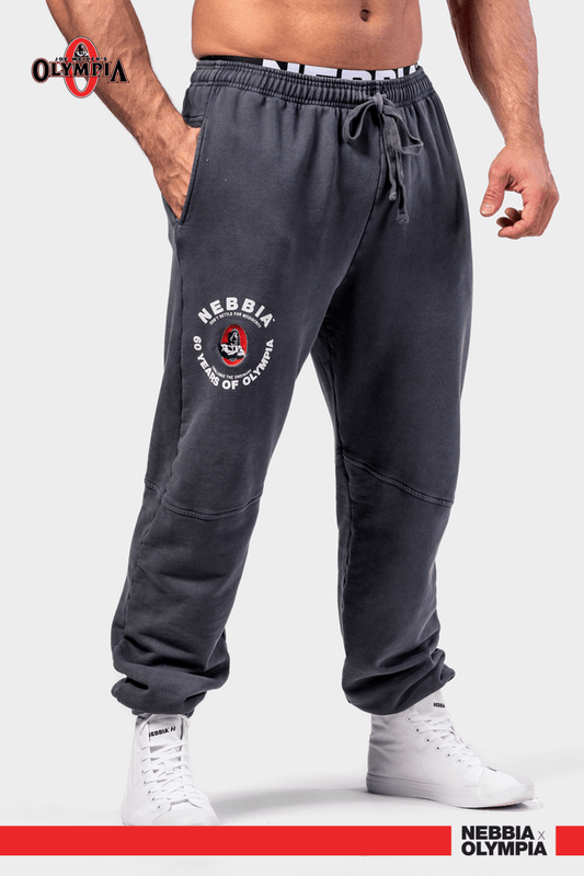 Washed Sweat Joggers LEGEND 795 - NEBBIA - MOON Fitness