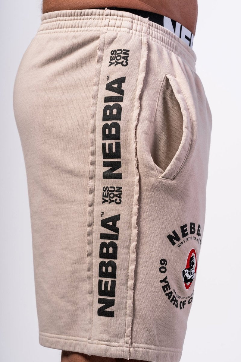 Washed Sweat Shorts LEGEND 786 - NEBBIA - MOON Fitness
