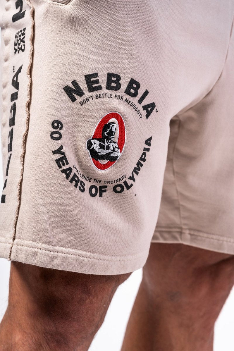 Washed Sweat Shorts LEGEND 786 - NEBBIA - MOON Fitness