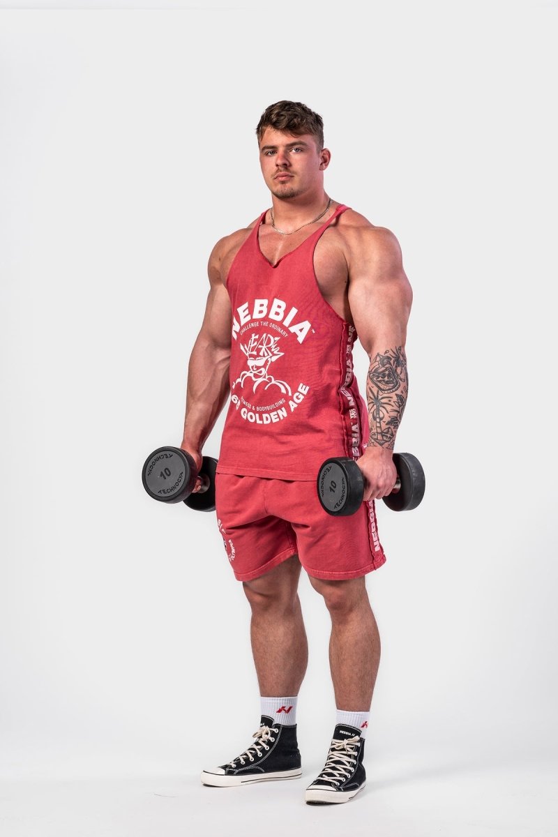Washed Sweat Shorts LEGEND 786 - NEBBIA - MOON Fitness