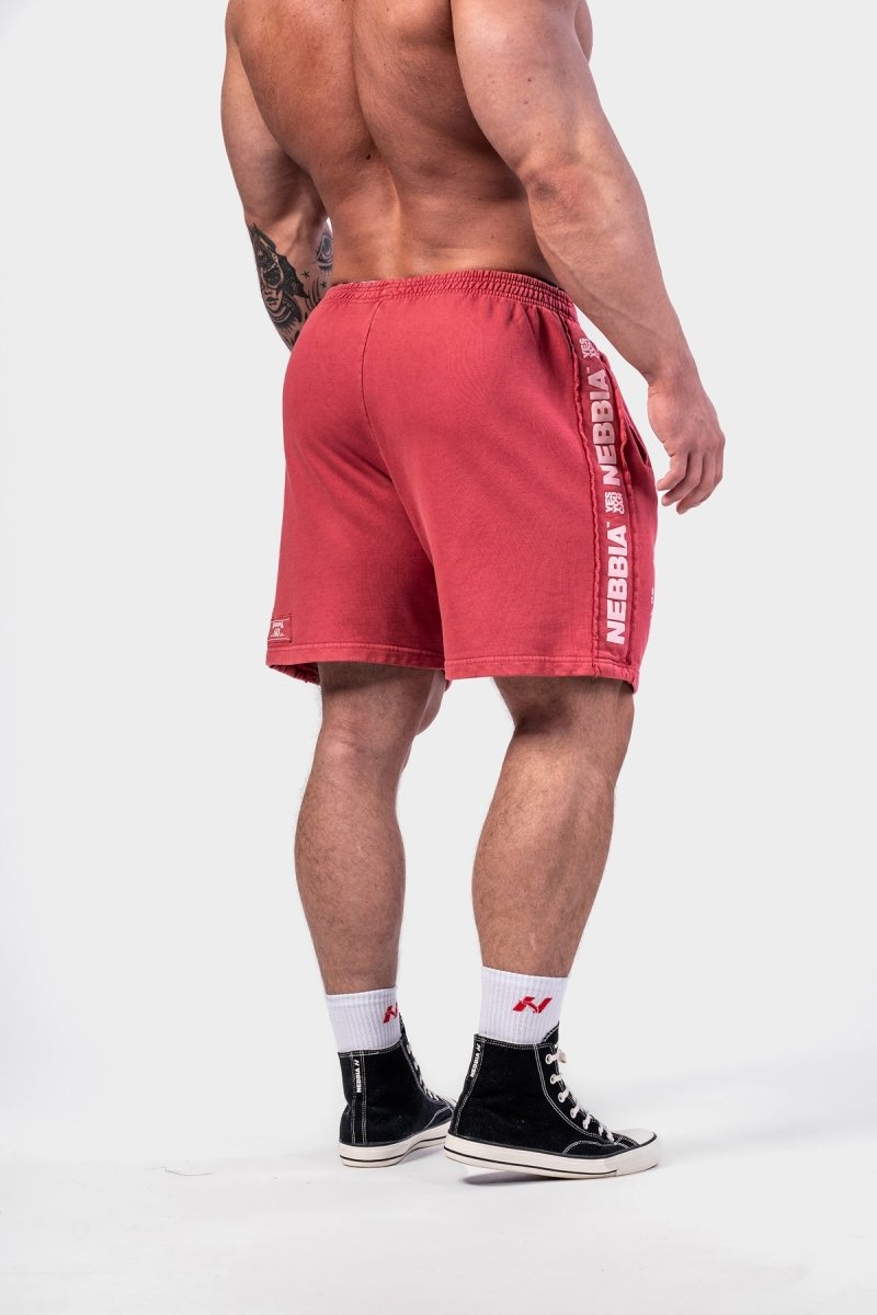 Washed Sweat Shorts LEGEND 786 - NEBBIA - MOON Fitness